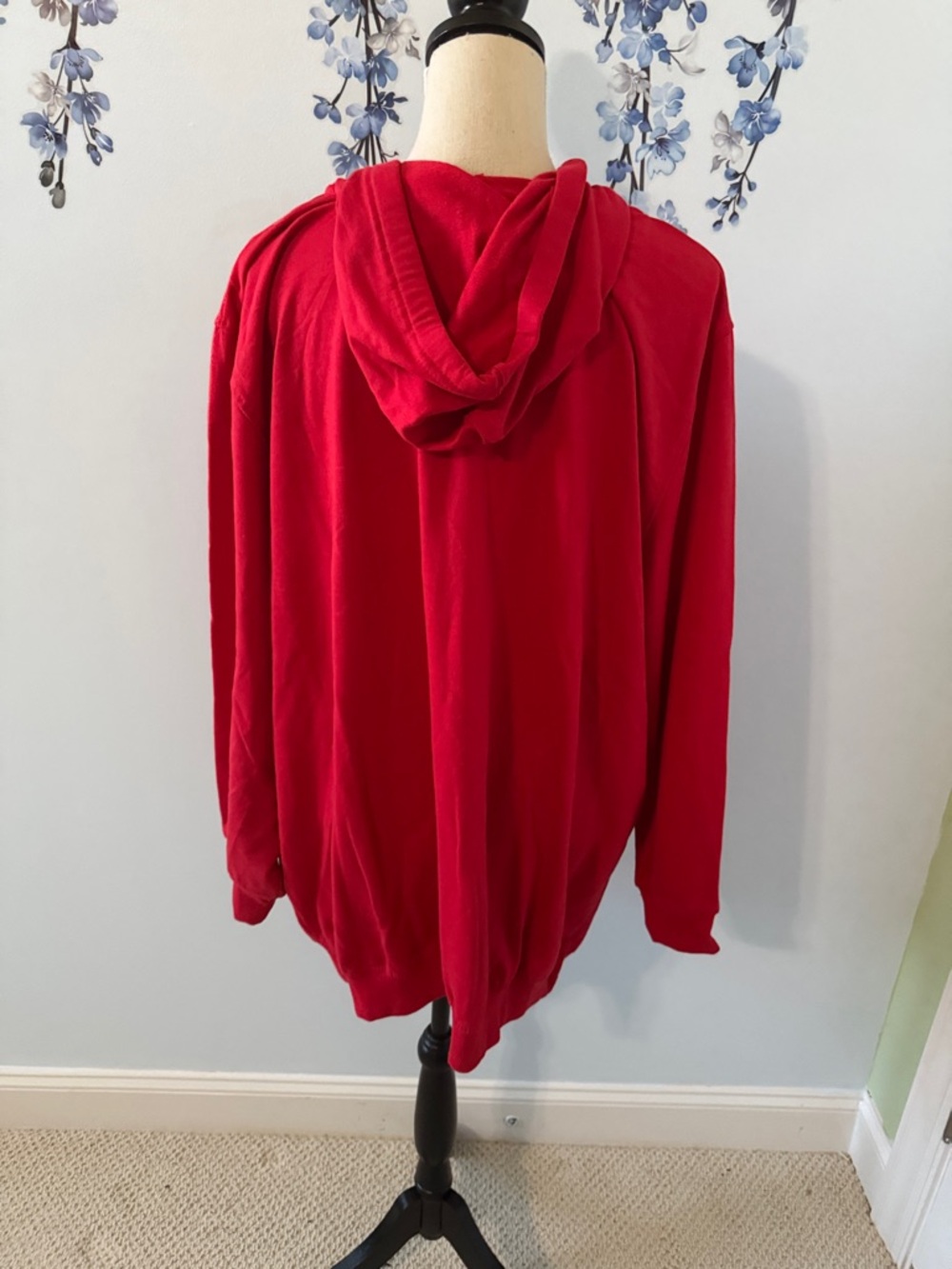 ellos Red Zip-Up Hoodie Cardigan - Picture 5 of 5